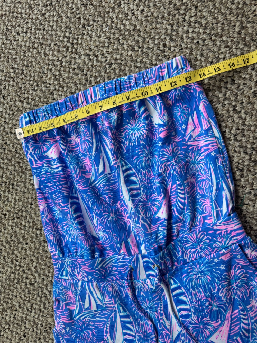Lilly Pulitzer Jace Strapless Romper size S 004215 - Picture 12 of 13